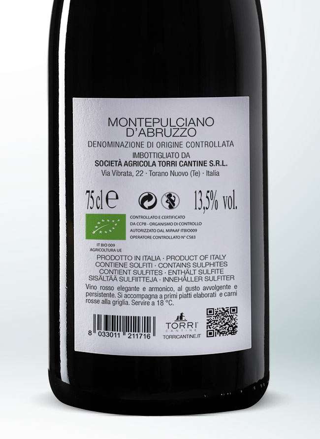 Ca'Natura Montepulciano d'Abruzzo DOC 2021 Biologico - immagine 3