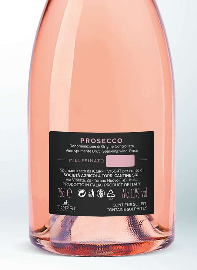 Torri spumante Brut Prosecco DOC Rosé 0,75L - immagine 2