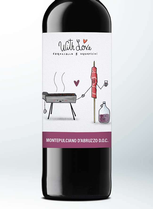 With Love - Fornacella & Arrosticini - Montepulciano d'Abruzzo DOC 2021 0,75L - immagine 2