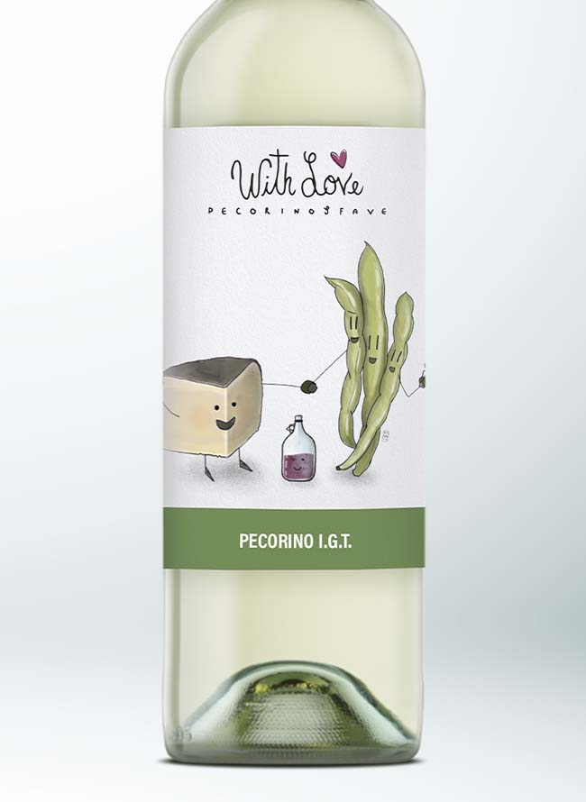 With Love - Pecorino e Fave - Pecorino IGT Terre di Chieti 2021 0,75L - immagine 2