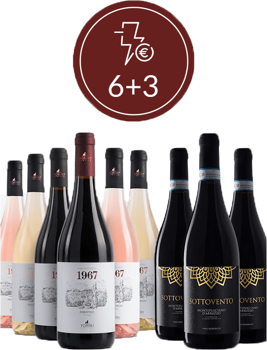 Promo selezione 6x bottiglie linea 1967 0,75L + 3x Sottovento OMAGGIO