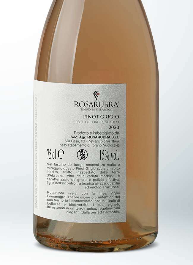 Vigne Lomanegra Pinot Grigio I.G.T. Colline Pescaresi 0,75L - immagine 3